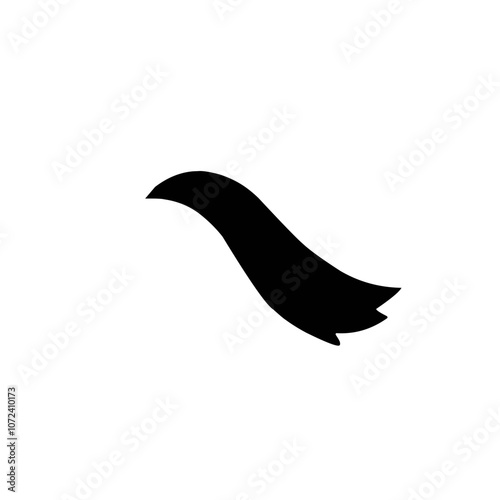 Horse tail silhouette 