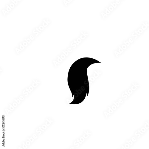 Horse tail silhouette 