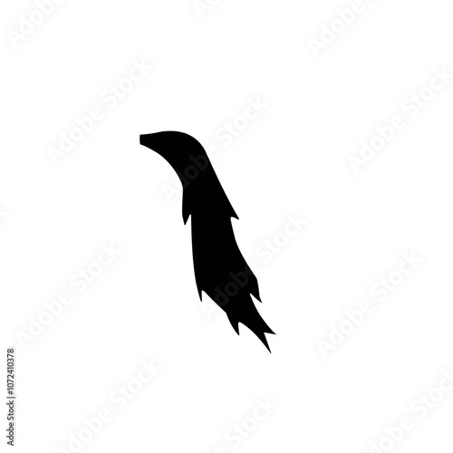 Horse tail silhouette 