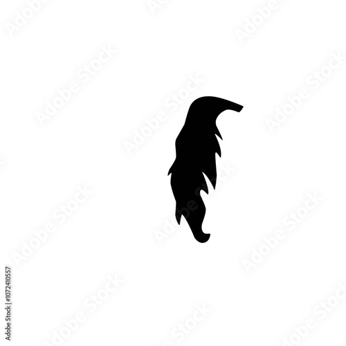 Horse tail silhouette 