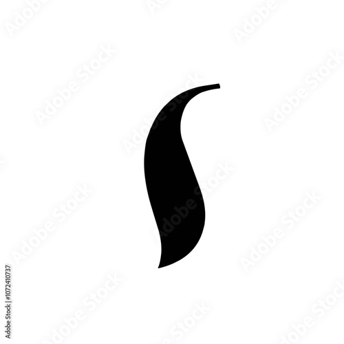 Horse tail silhouette 