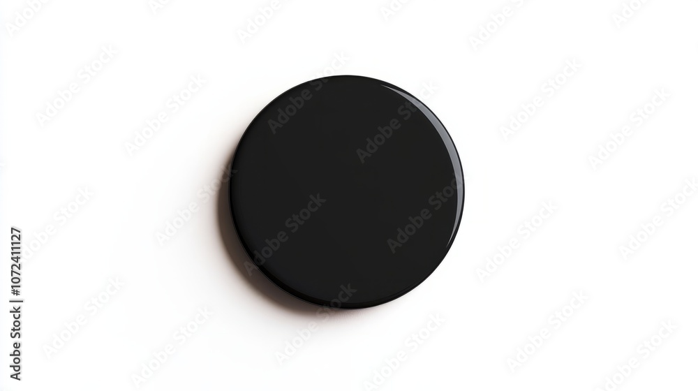 black vibrant button against white background black vibrant button against white background
