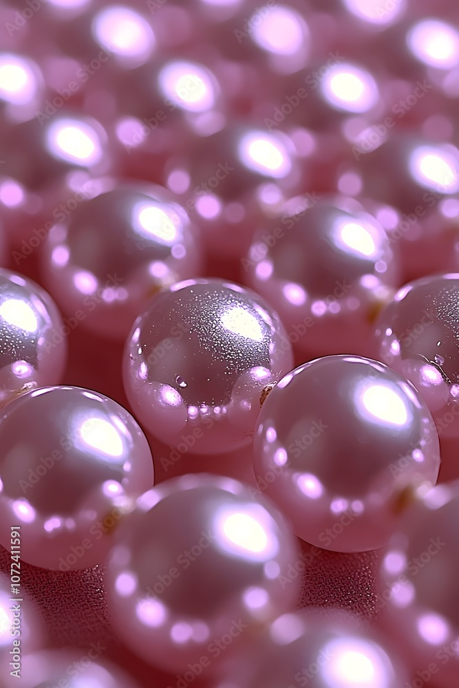 A close-up view of shimmering pink pearls, creating a soft and elegant ambiance. The delicate glow and reflections enhance their luxurious appeal. A close-up view of shimmering pink pearls, creating a soft and elegant ambiance. The delicate glow and reflections enhance their luxurious appeal.