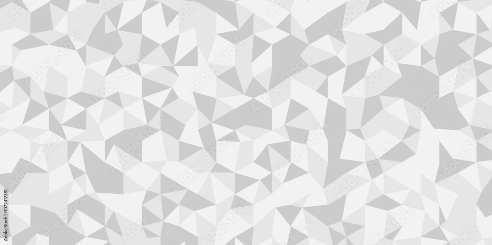 White and gray polygon Mosaic triangle overlap texture background. Vector geometric seamless gray, white cube square low polygon background. abstract surface creative diamond pattern corporate. White and gray polygon Mosaic triangle overlap texture background. Vector geometric seamless gray, white cube square low polygon background. abstract surface creative diamond pattern corporate.