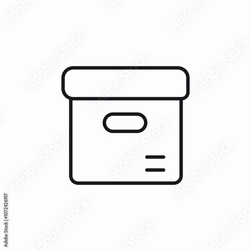 office box icon sign vector