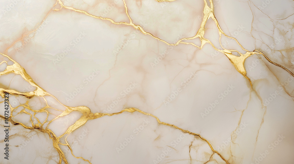 Elegant marble texture with gold veining and soft beige tones Elegant marble texture with gold veining and soft beige tones