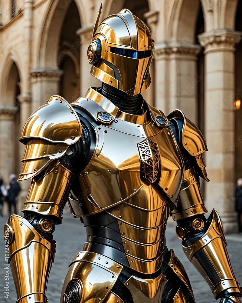 Naklejka premium Golden Knight 