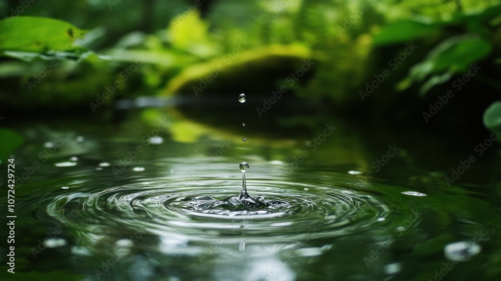 Water Drop Ripples in a Pond Water Drop Ripples in a Pond