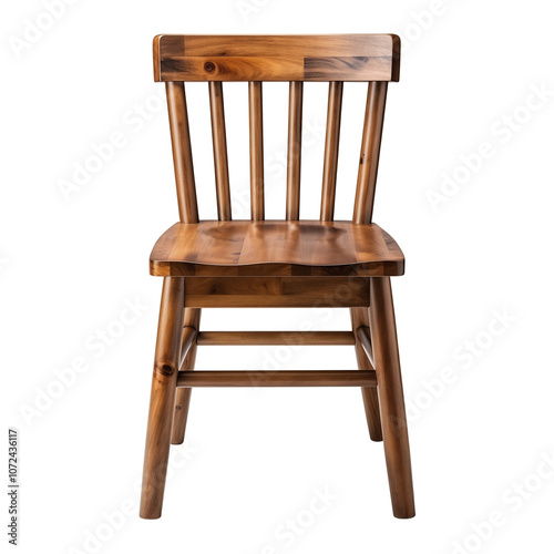 Wooden Chair Isolated On White Background