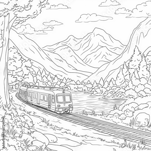 A scenic train ride through...