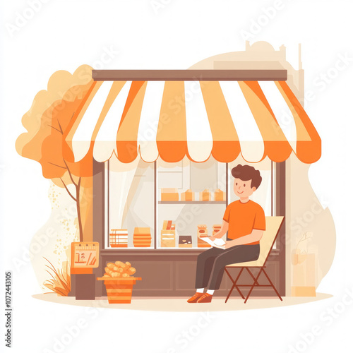 Wallpaper Mural Business Owner Isolated Torontodigital.ca