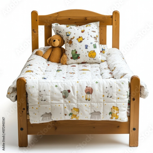 Childs Bed Isolated On White