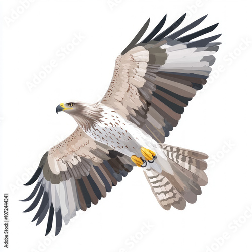 Eagle Flying Isolated