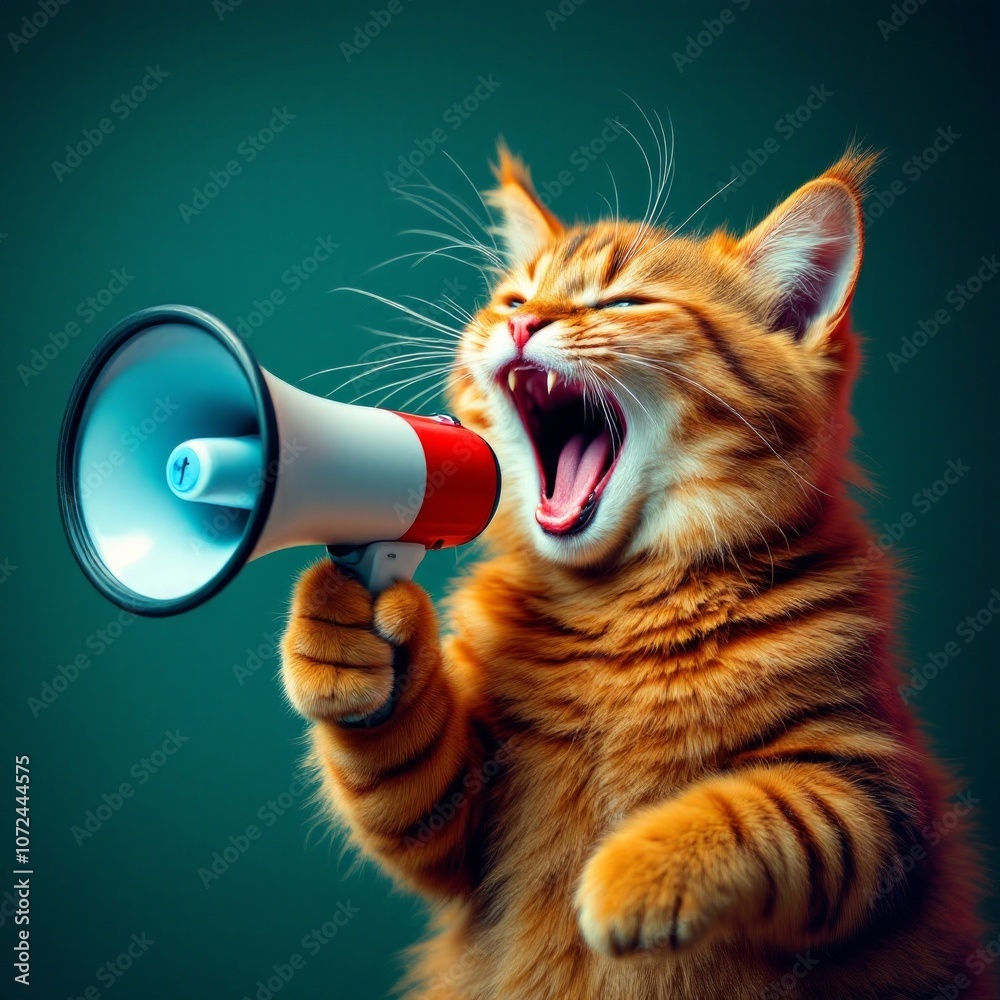 Fototapeta premium Cat Announcement