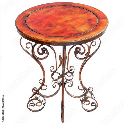 Iron Table Isolated