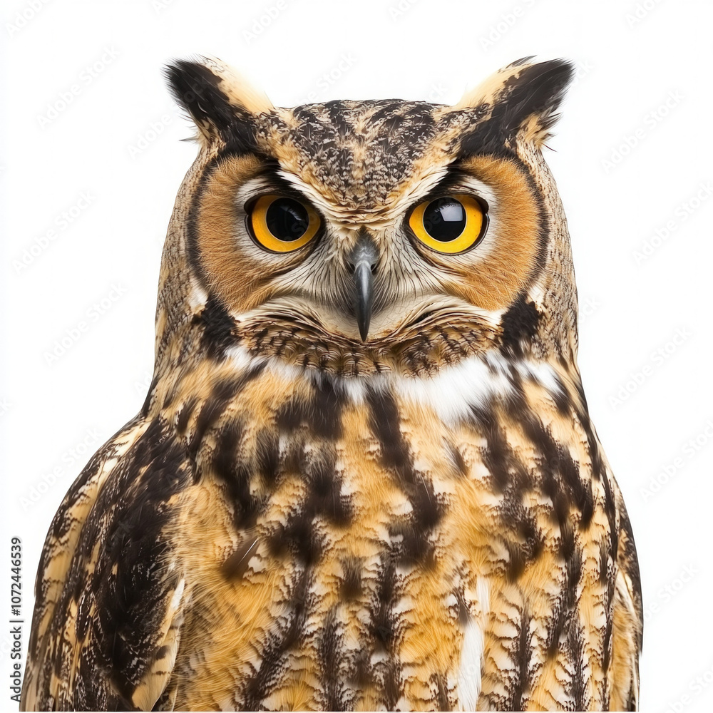 Fototapeta premium Owl Eyes Isolated