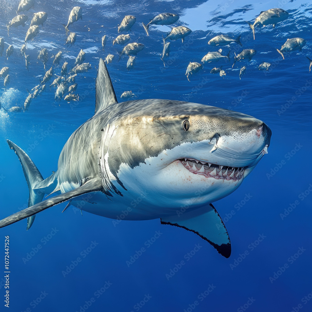 Fototapeta premium Shark Isolated