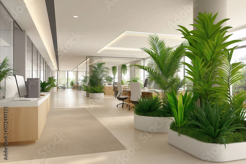 White Office Interior