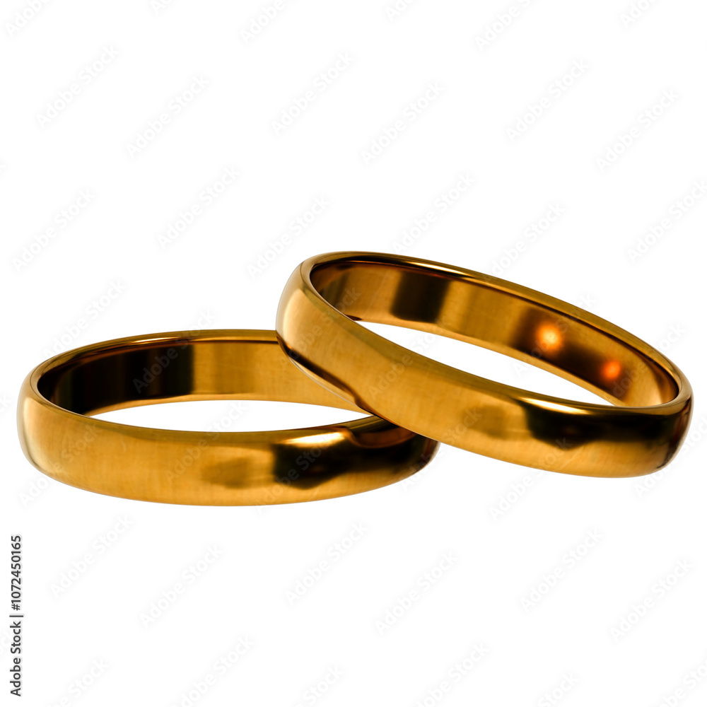 3d render golden ring with transparent background 3d render golden ring with transparent background