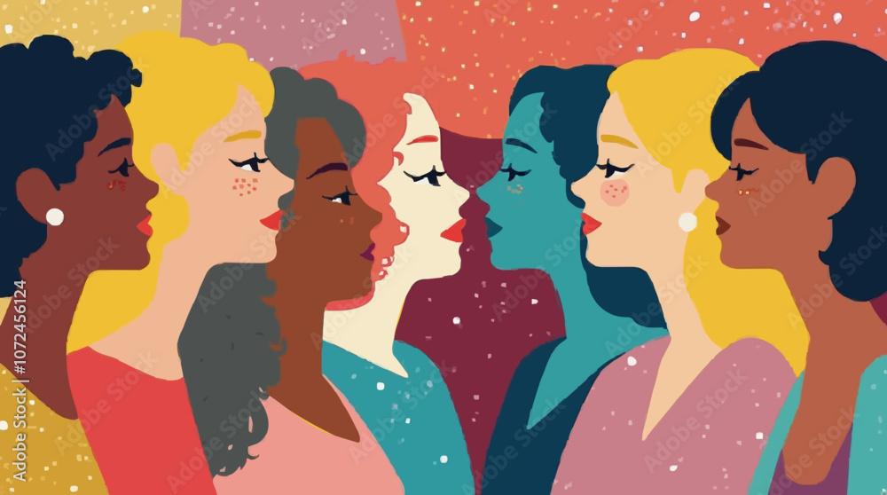Illustration of people standing in a circle, with some individuals in the center. They seem to be talking. Illustration of people standing in a circle, with some individuals in the center. They seem to be talking.