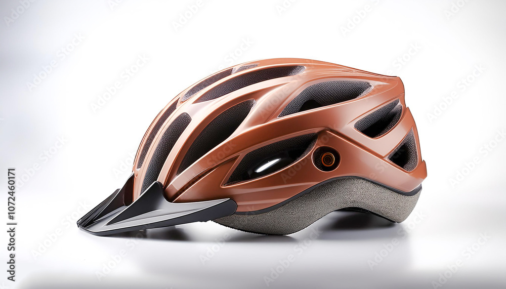 Bicycle Helmet, isolated on a Clear White Bicycle Helmet, isolated on a Clear White