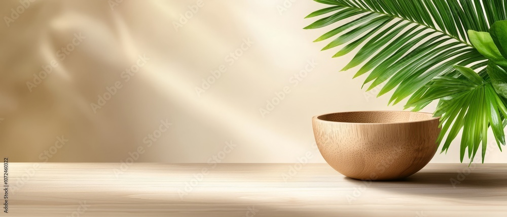 A wooden bowl sitting on top of a wooden table A wooden bowl sitting on top of a wooden table