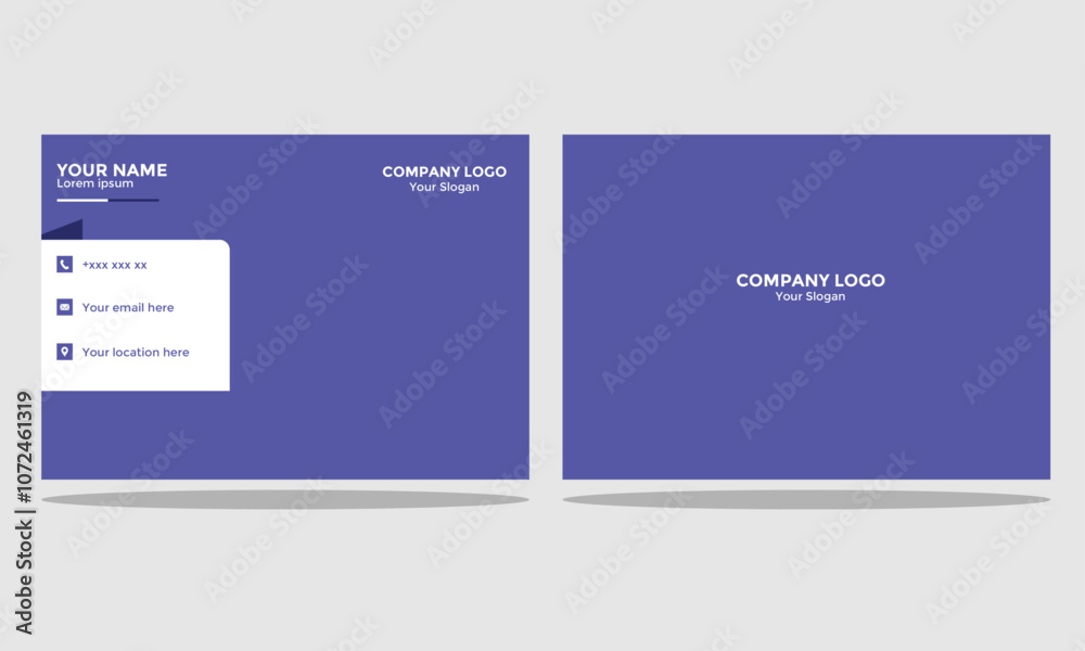 Fototapeta premium Professional modern business card design