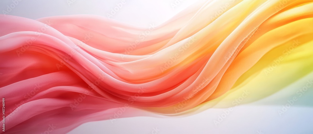 Obraz premium a close up of a colorful fabric with a white background