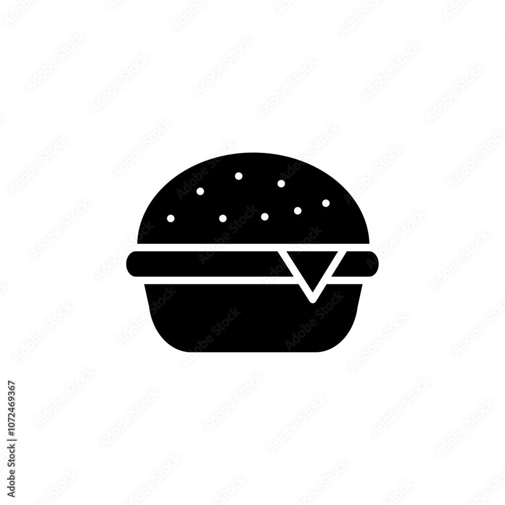 Hamburger icon black and white vector outline sign
