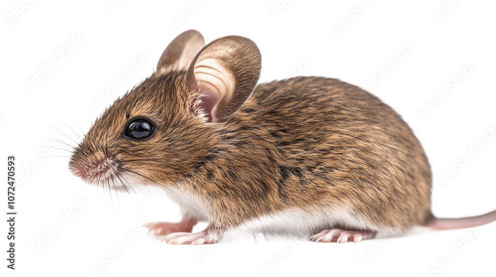 Gray common house mouse isolated on transparent background Gray common house mouse isolated on transparent background