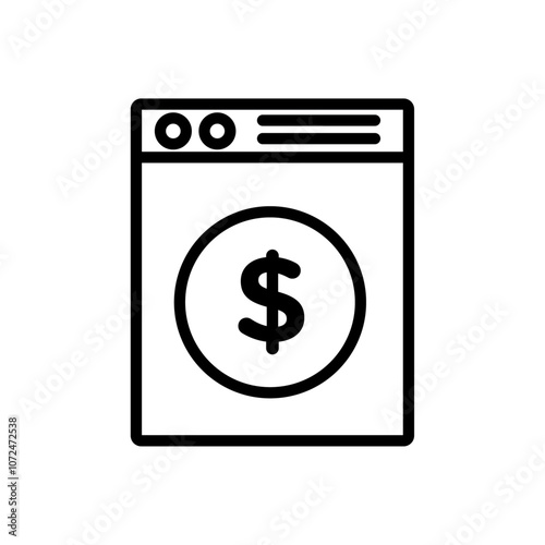 Money laundering icon black and white vector outline sign