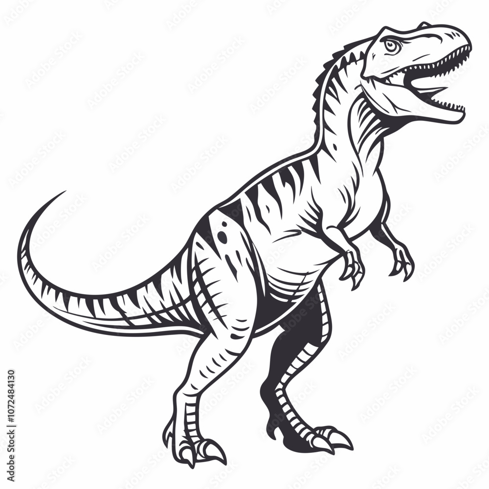 Fototapeta premium illustration of a dinosaur