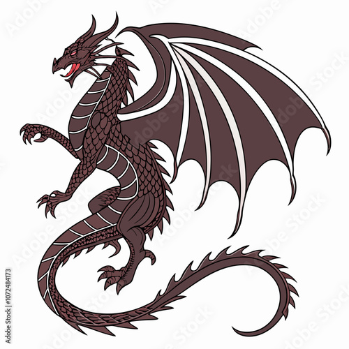 black and white dragon