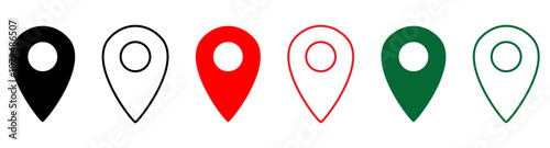 New location map icons. location marker. location pin