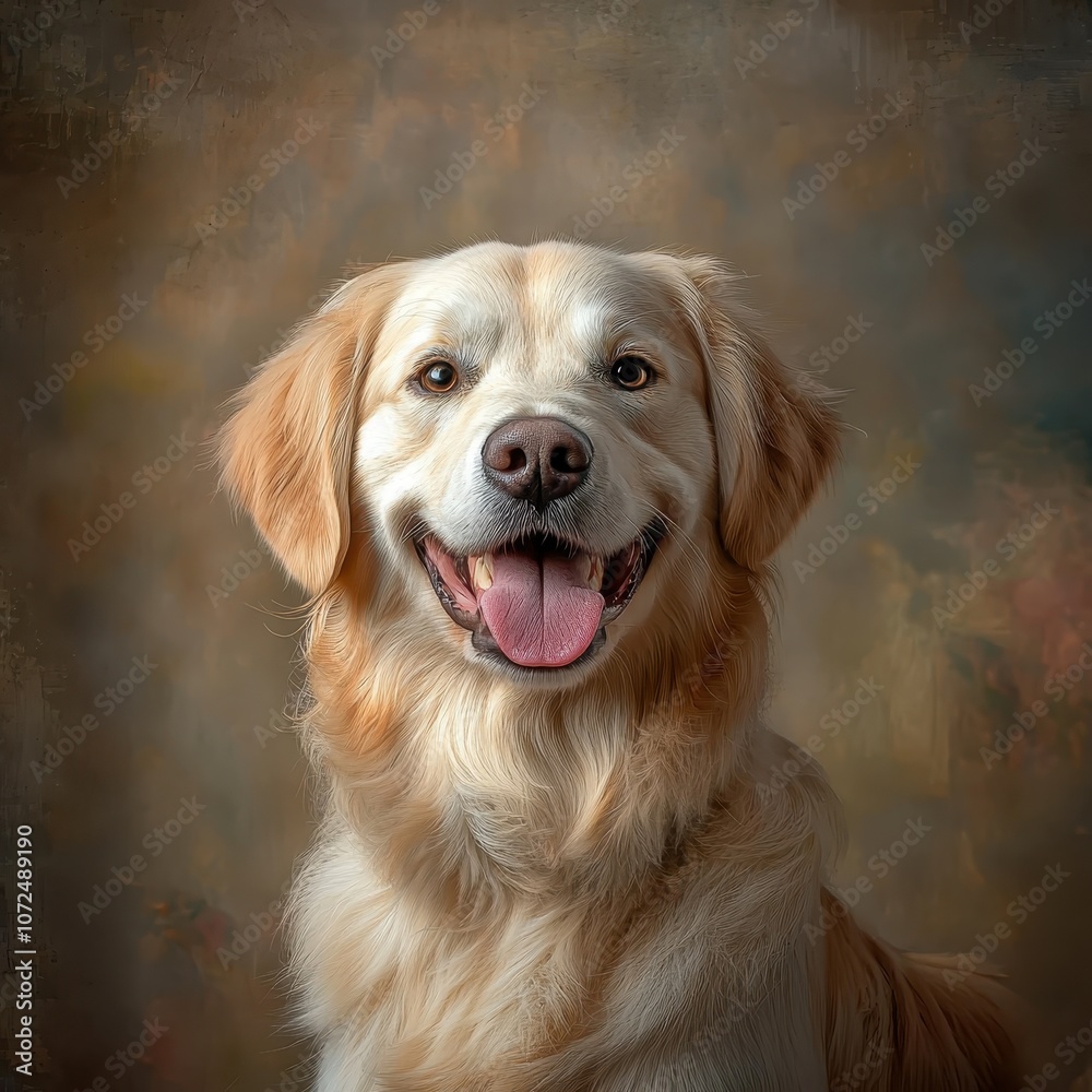 Happy Golden Retriever with a Big Smile