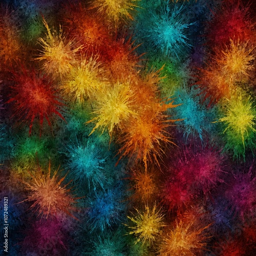 Obraz na płótnie colorful fireworks background w salonie