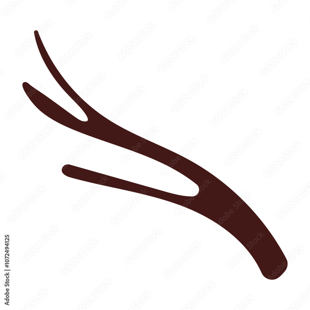 Cartoon clipart of bare branch. Doodle of tree branch. Contemporary vector illustration isolated on white background. Cartoon clipart of bare branch. Doodle of tree branch. Contemporary vector illustration isolated on white background.
