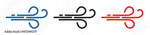 Wind icon vector icon set