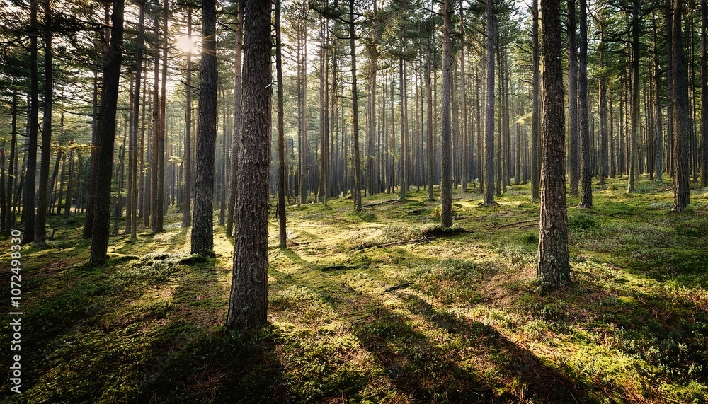 forest in wilderness pine trees forest in wilderness pine trees