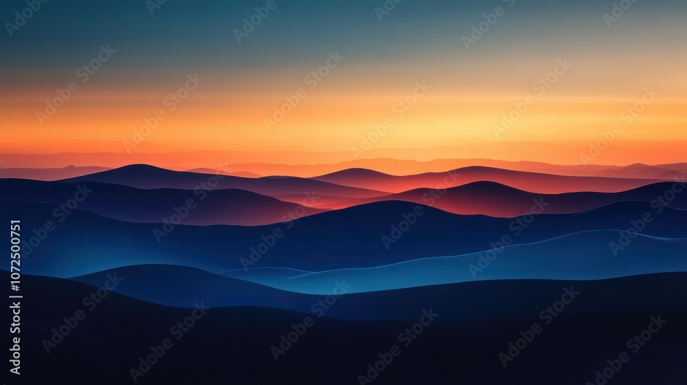 Gradient from midnight blue to warm amber, evoking a cozy twilight feel with rich, layered tones. Gradient from midnight blue to warm amber, evoking a cozy twilight feel with rich, layered tones.