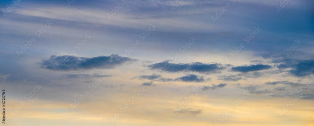 dark blue clouds in the evening sky after sunset dark blue clouds in the evening sky after sunset