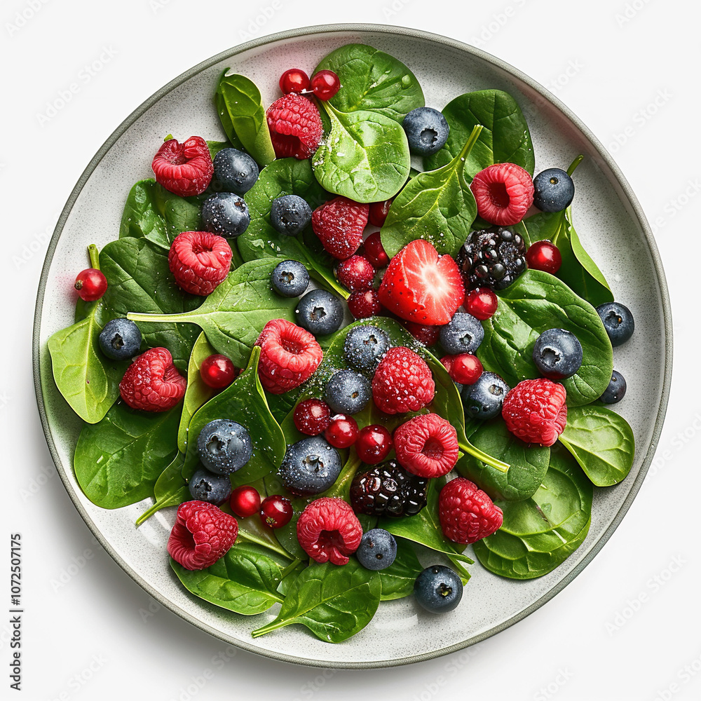 Obraz premium strawberries and blueberries