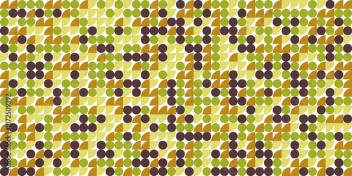 seamless pattern with green and gold. Pattern yellow green dark red color background wallpaper. vector illustration design.