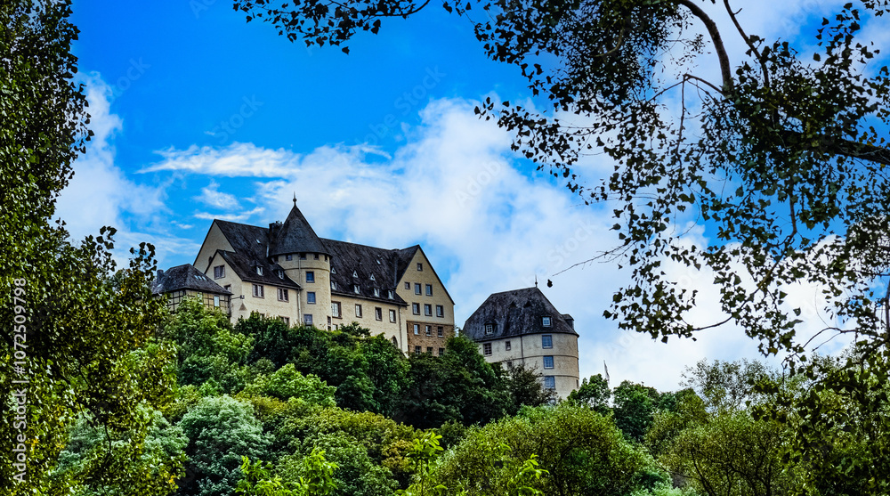Fototapeta premium View of Ebernburg Castle in Bad Münster