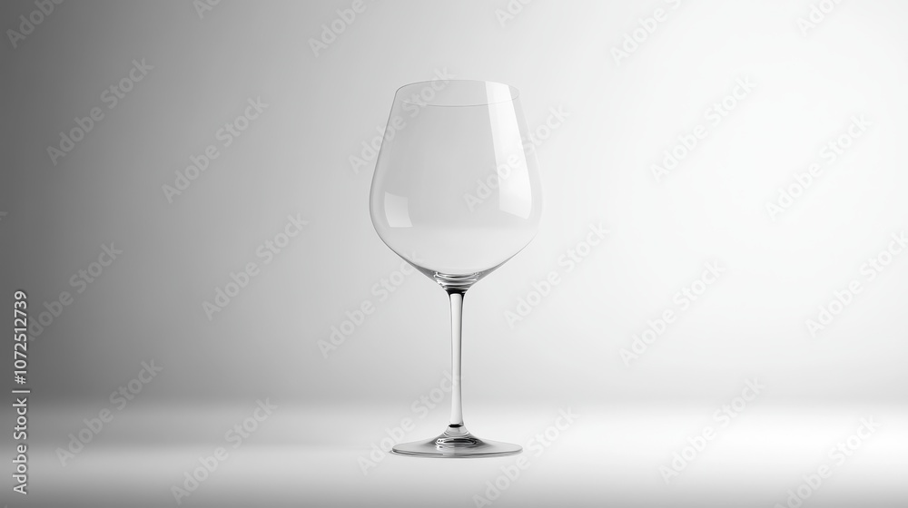 A clear wine glass stands elegantly against a minimalist background, emphasizing simplicity and design. A clear wine glass stands elegantly against a minimalist background, emphasizing simplicity and design.