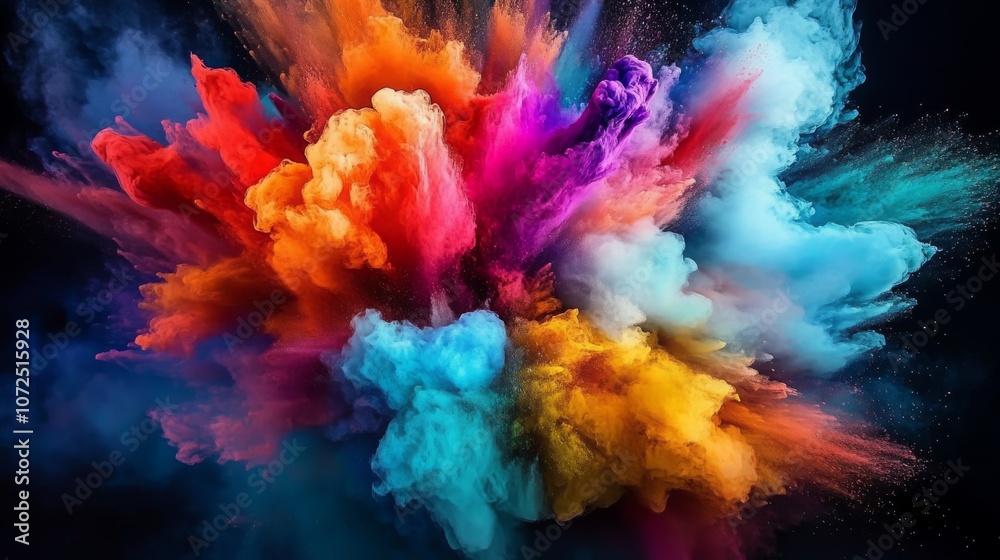 Vibrant clouds explosion of colorful powders bright hues swirling colors color blast stunning abstract art vivid artwork Vibrant clouds explosion of colorful powders bright hues swirling colors color blast stunning abstract art vivid artwork