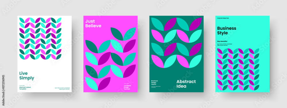 Obraz premium Abstract Banner Layout. Geometric Brochure Design. Modern Business Presentation Template. Flyer. Background. Book Cover. Poster. Report. Notebook. Catalog. Pamphlet. Journal. Handbill. Newsletter