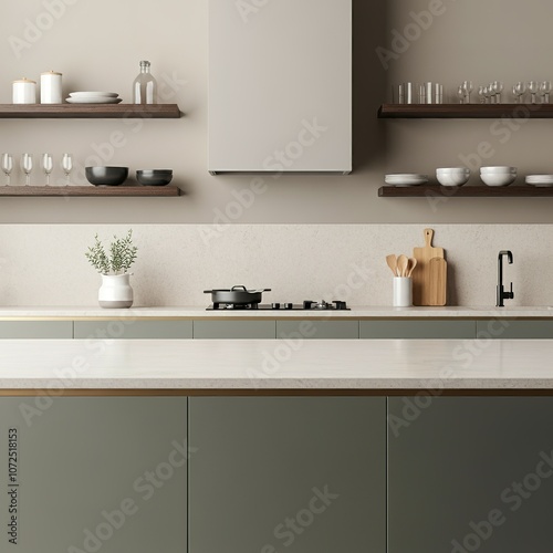 Kitchen table. Kitchen background