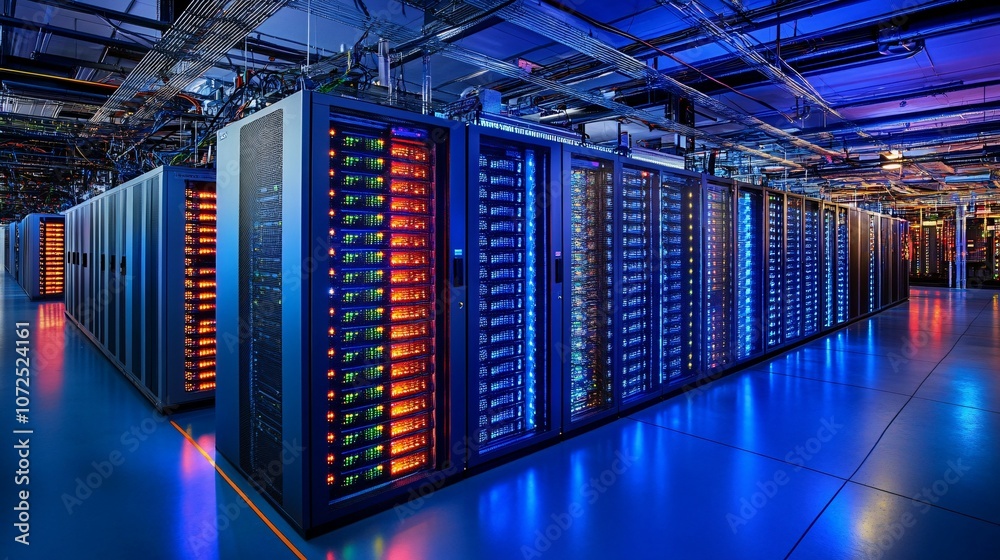 Server Racks in a Data Center Server Racks in a Data Center
