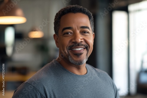 Middle-Aged African American Man in Office Setting